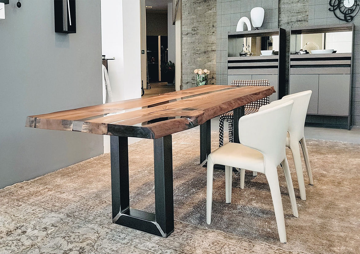 Tavolo Kauri di Riva1920 in legno neozelandese millenario Tavolo Kauri di Riva1920